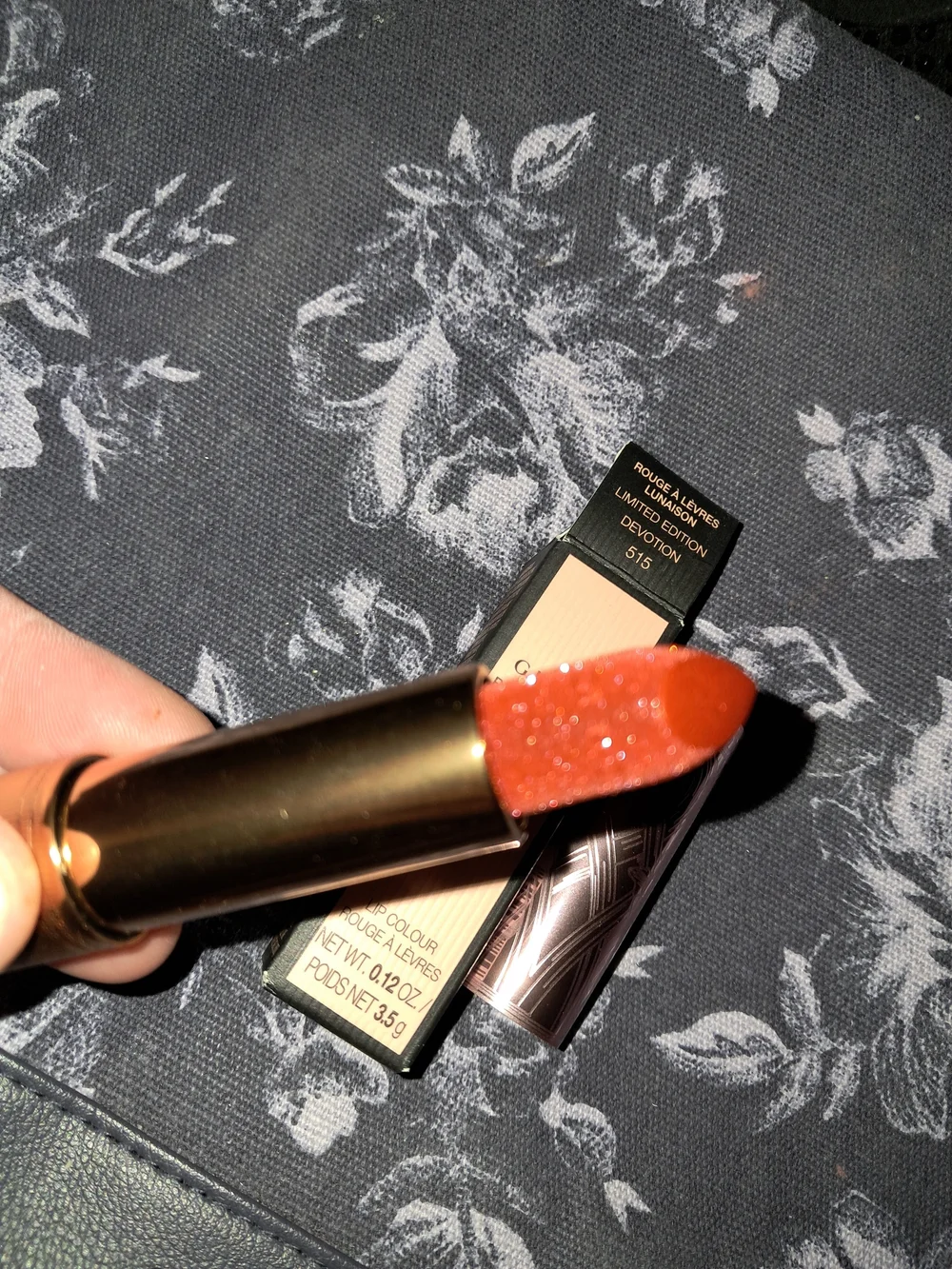 Gucci Lunaison Limited Edition Lipstick with Ornate Metallic Case